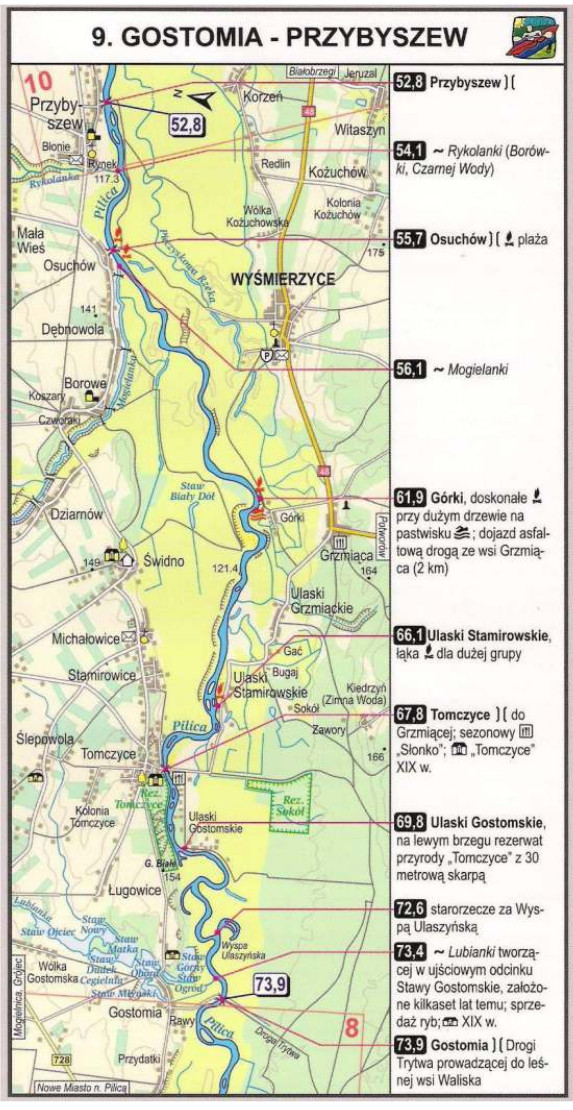 Szlak kajakowy Pilicy - Gostomia Przybyszew